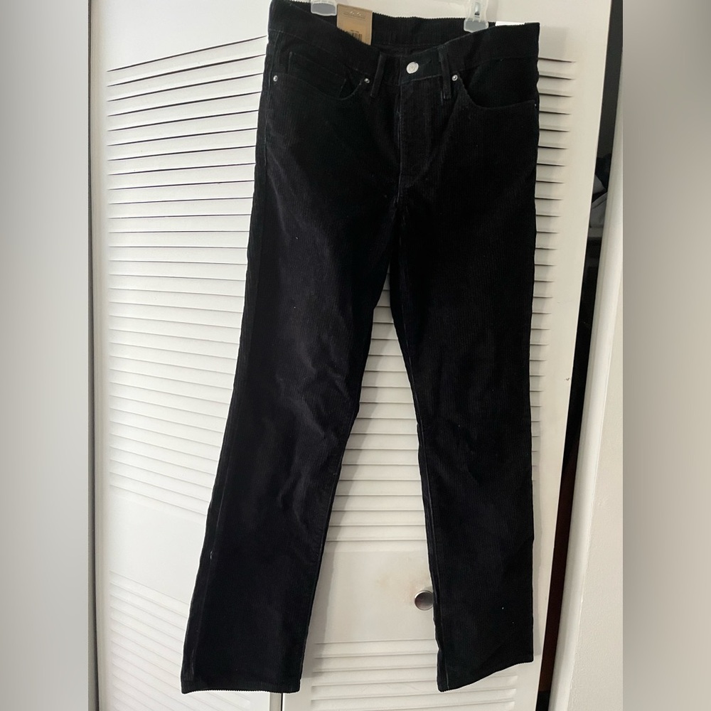 Levi's Black Corduroy Pants, Size 30x30